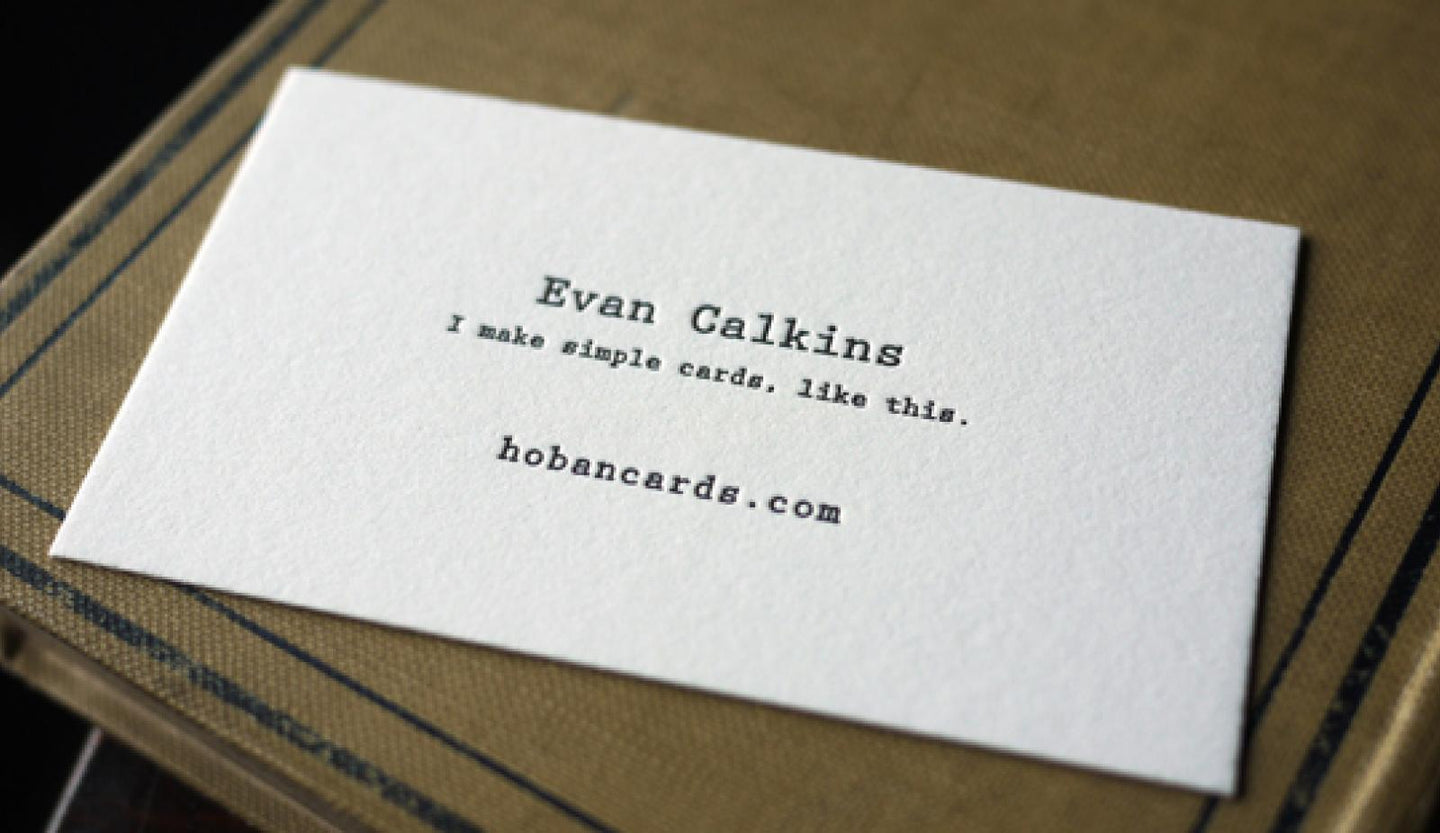 The Typewriter Card